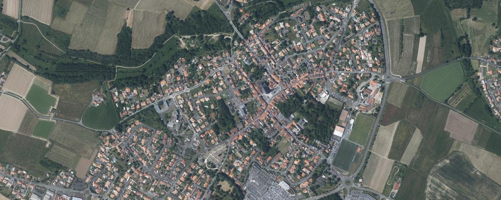 Vue aérienne de Divatte-sur-Loire (Loire-Atlantique)