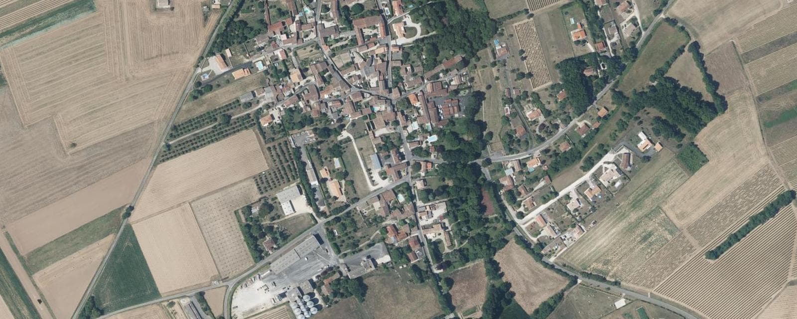 Vue aérienne de Douzat (Charente)