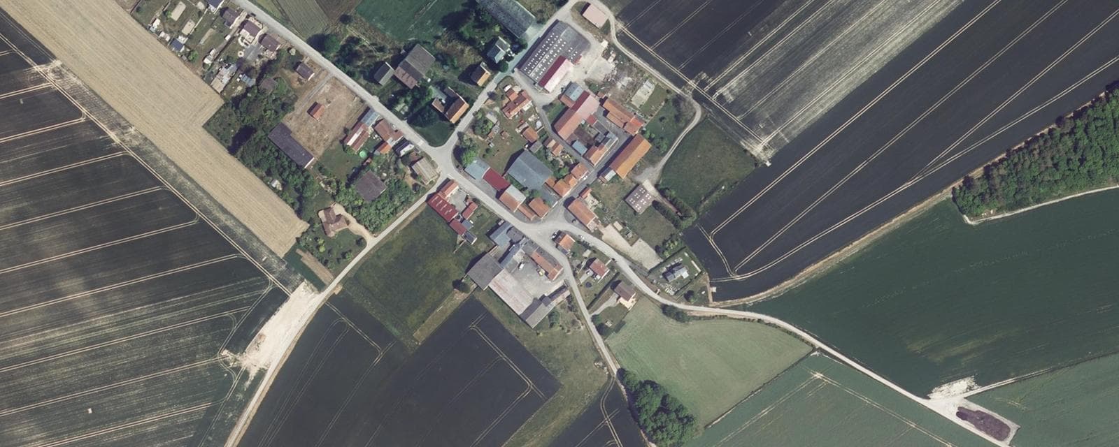 Vue aérienne de Dricourt (Ardennes)