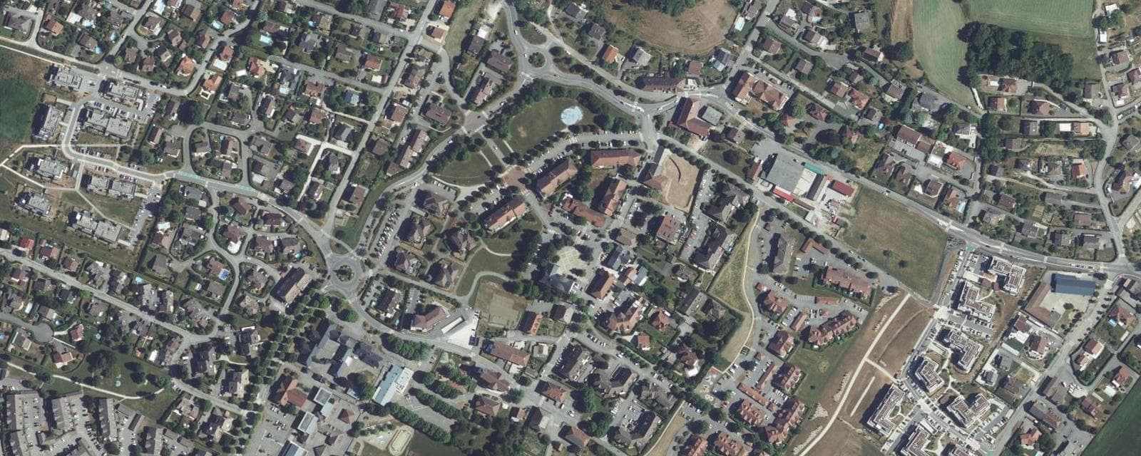 Vue aérienne de Epagny Metz-Tessy (Haute-Savoie)