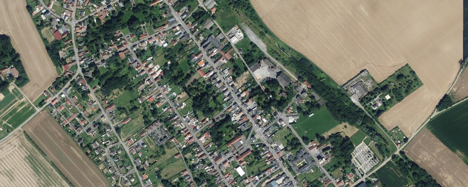 Vue aérienne de Épehy (Somme)