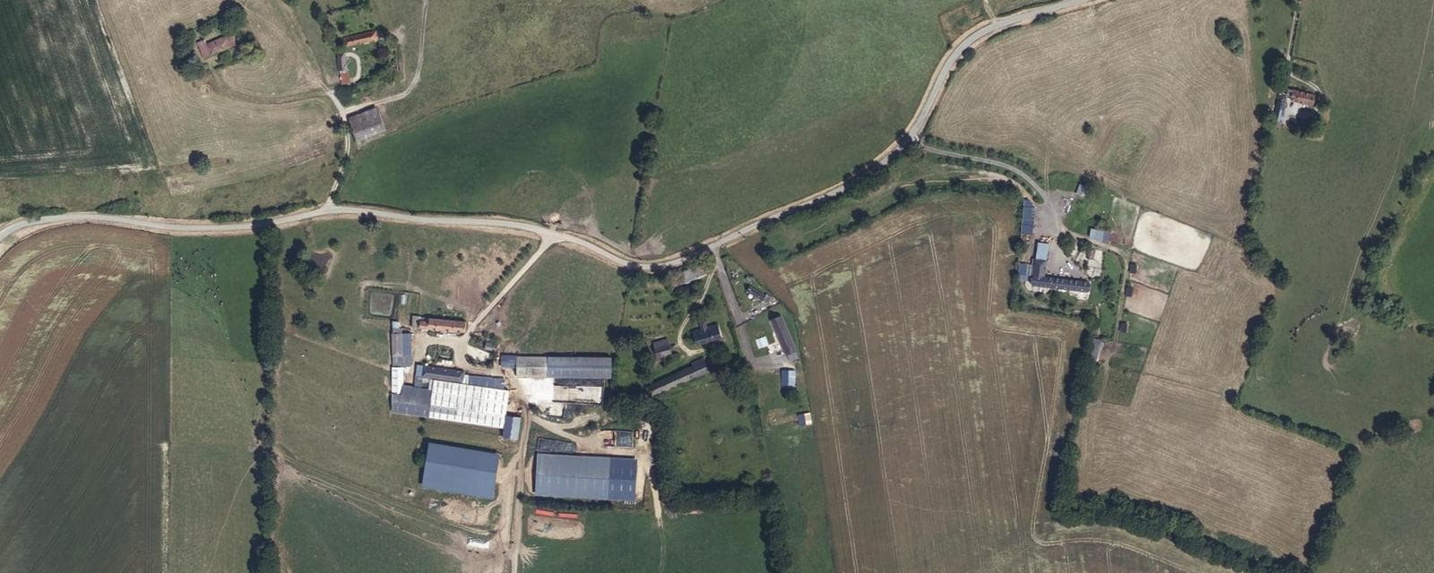 Vue aérienne de Ernemont-la-Villette (Seine-Maritime)