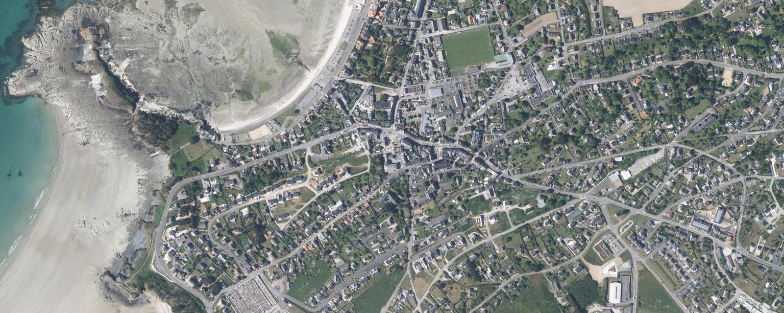 Vue aérienne de Erquy (Côtes-d'Armor)