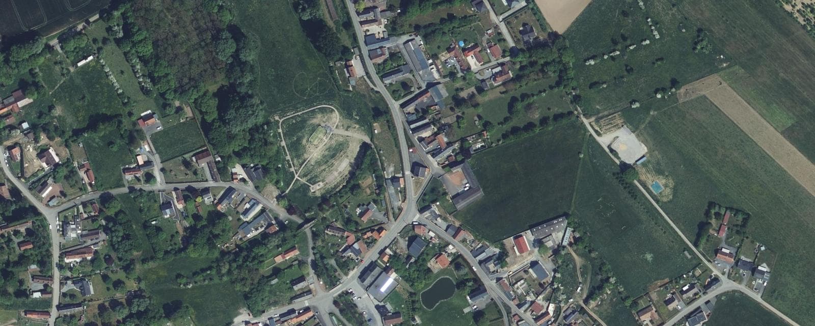 Vue aérienne de Escarmain (Nord)