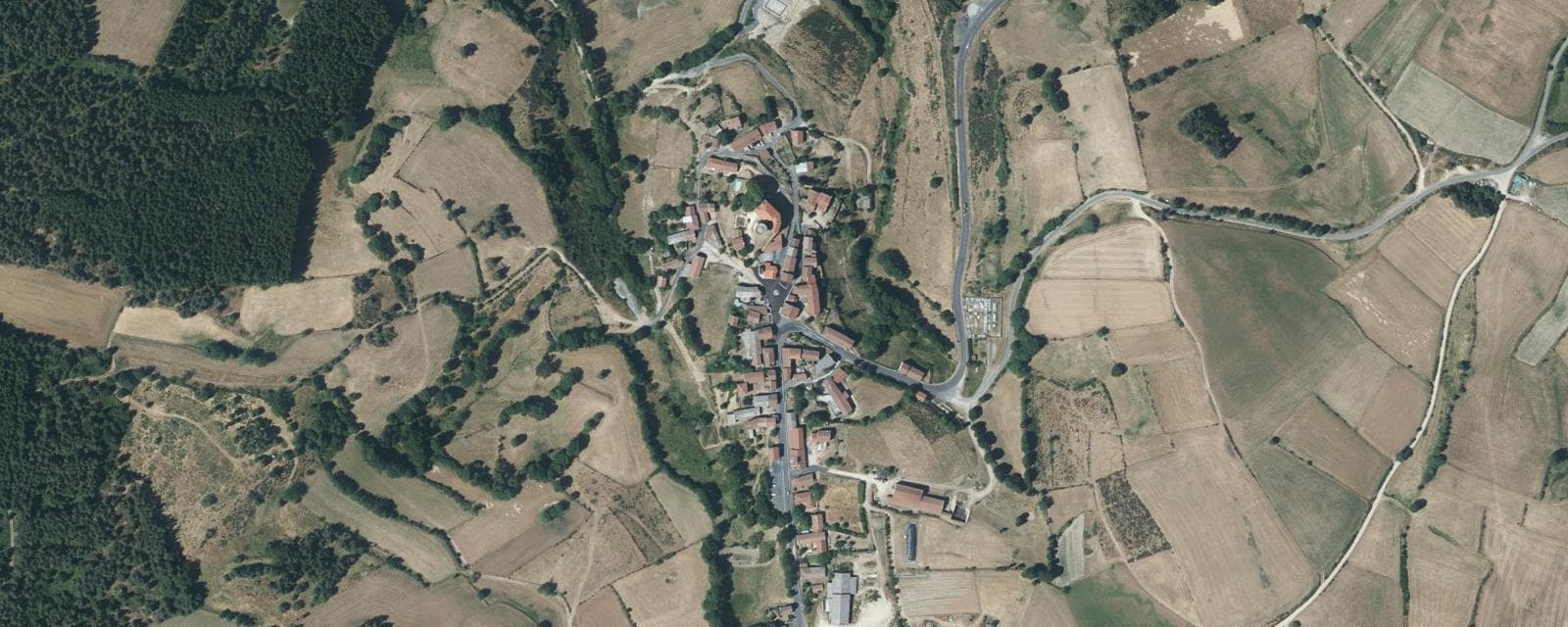 Vue aérienne de Esplantas-Vazeilles (Haute-Loire)
