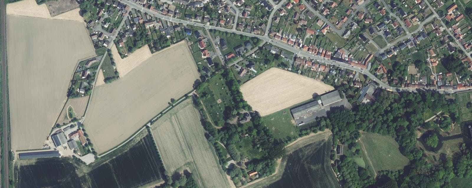 Vue aérienne de Esquelbecq (Nord)