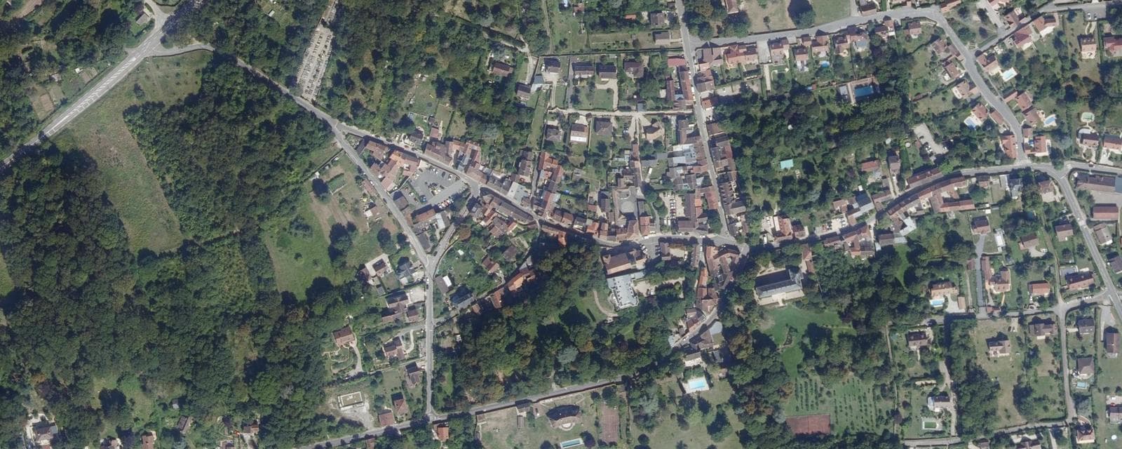 Vue aérienne de Évecquemont (Yvelines)