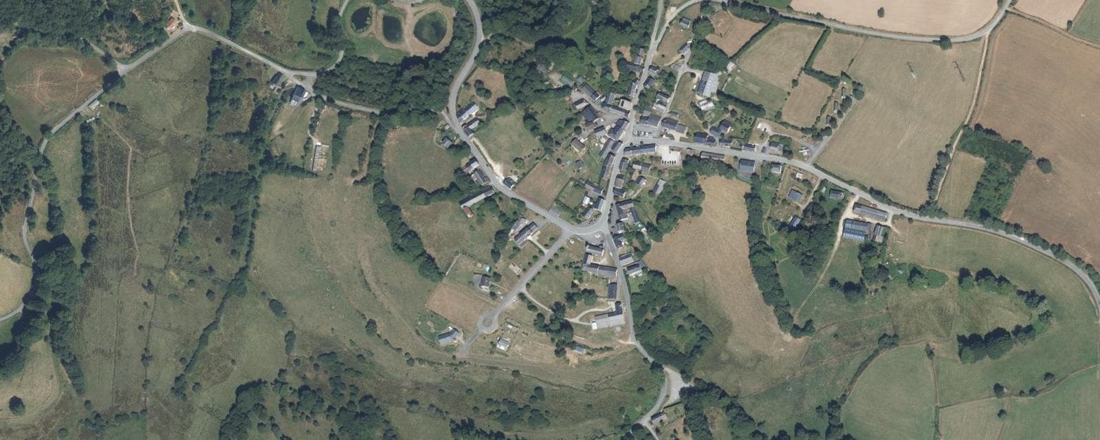 Vue aérienne de Féniers (Creuse)