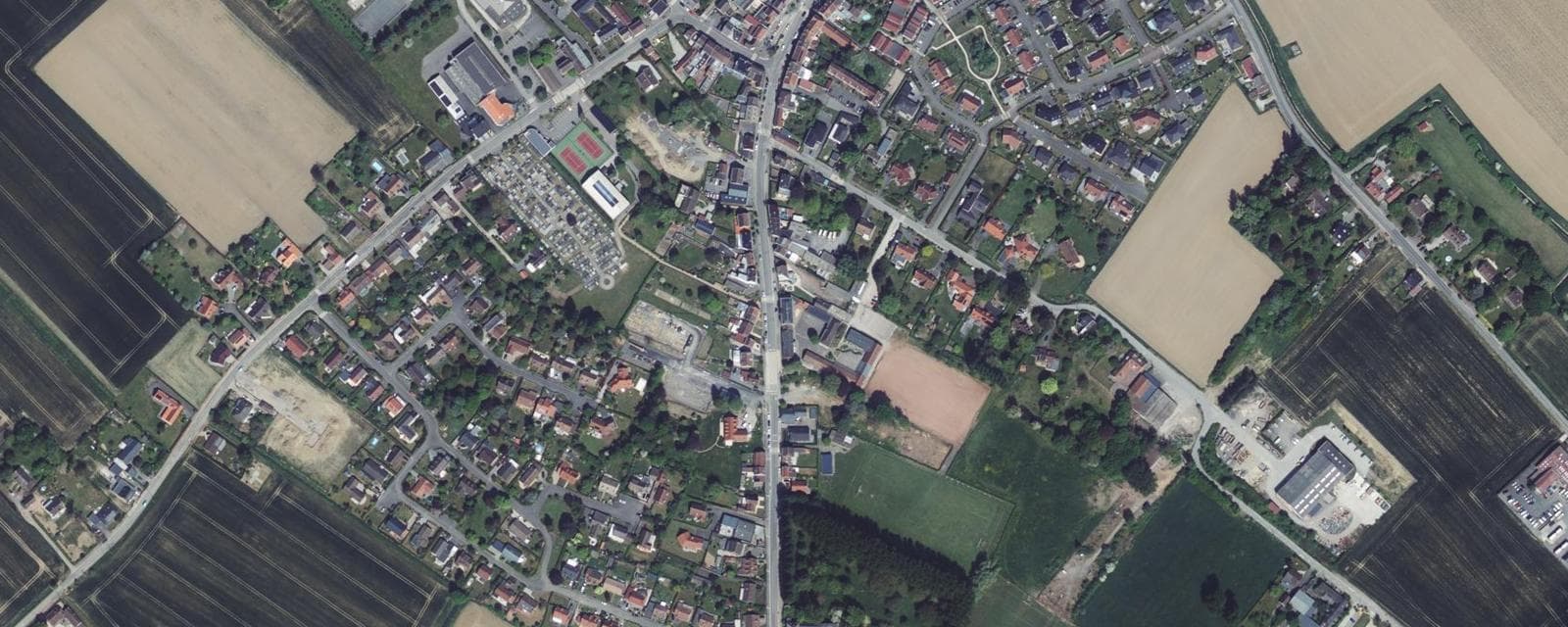 Vue aérienne de Fleurbaix (Pas-de-Calais)