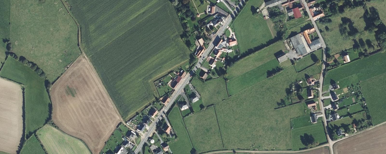 Vue aérienne de Floringhem (Pas-de-Calais)