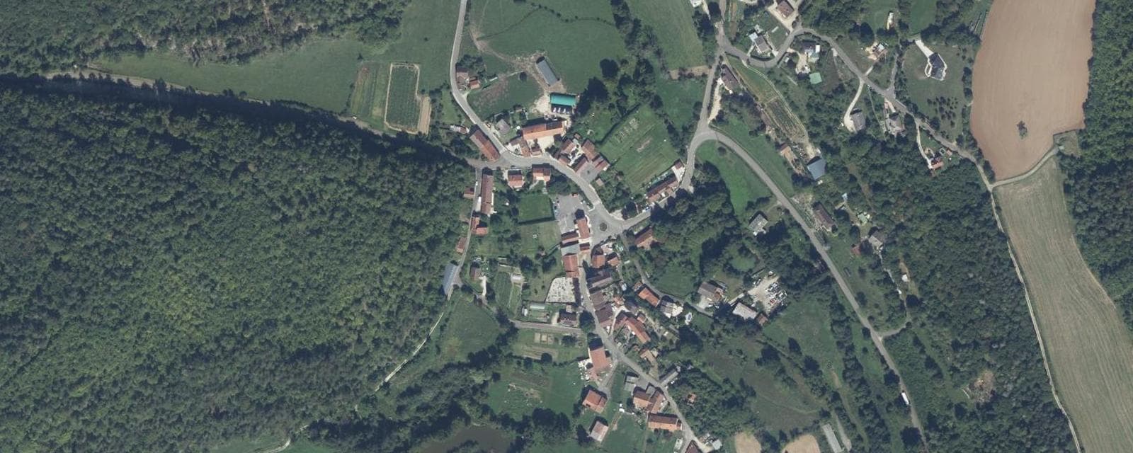 Vue aérienne de Foncegrive (Côte-d'Or)