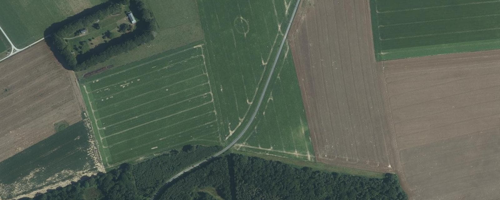 Vue aérienne de Fongueusemare (Seine-Maritime)