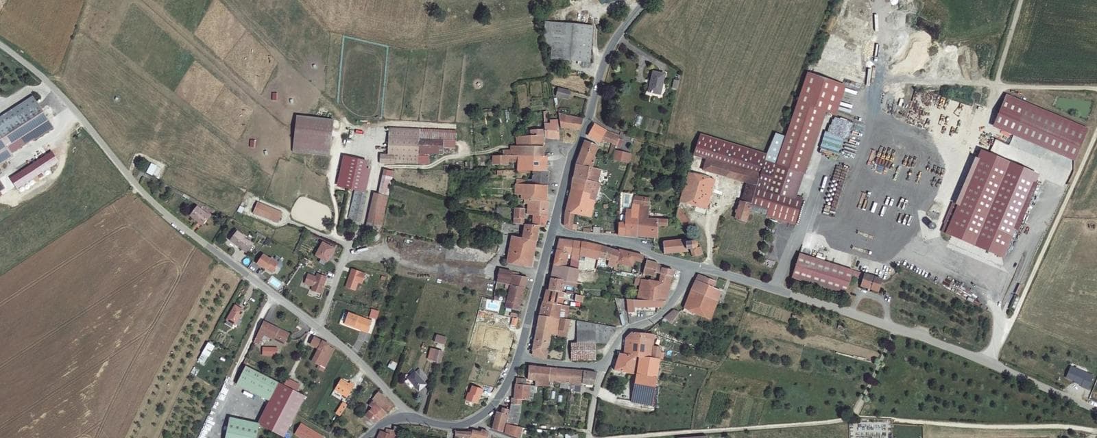 Vue aérienne de Forcelles-Saint-Gorgon (Meurthe-et-Moselle)