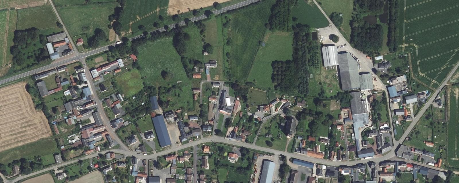 Vue aérienne de Frémicourt (Pas-de-Calais)