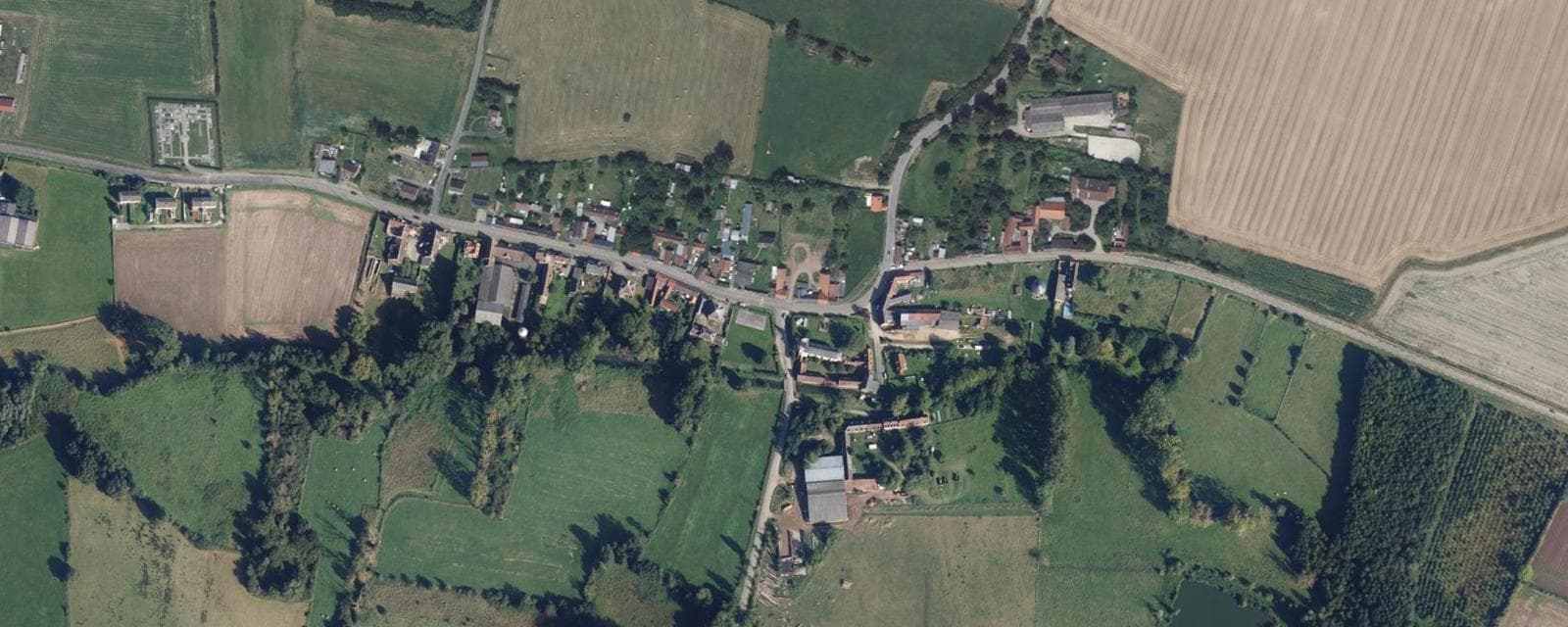 Vue aérienne de Frémontiers (Somme)