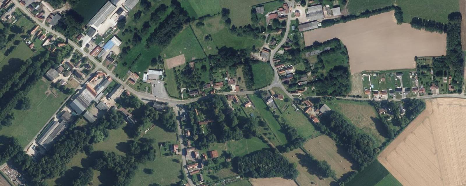 Vue aérienne de Gapennes (Somme)
