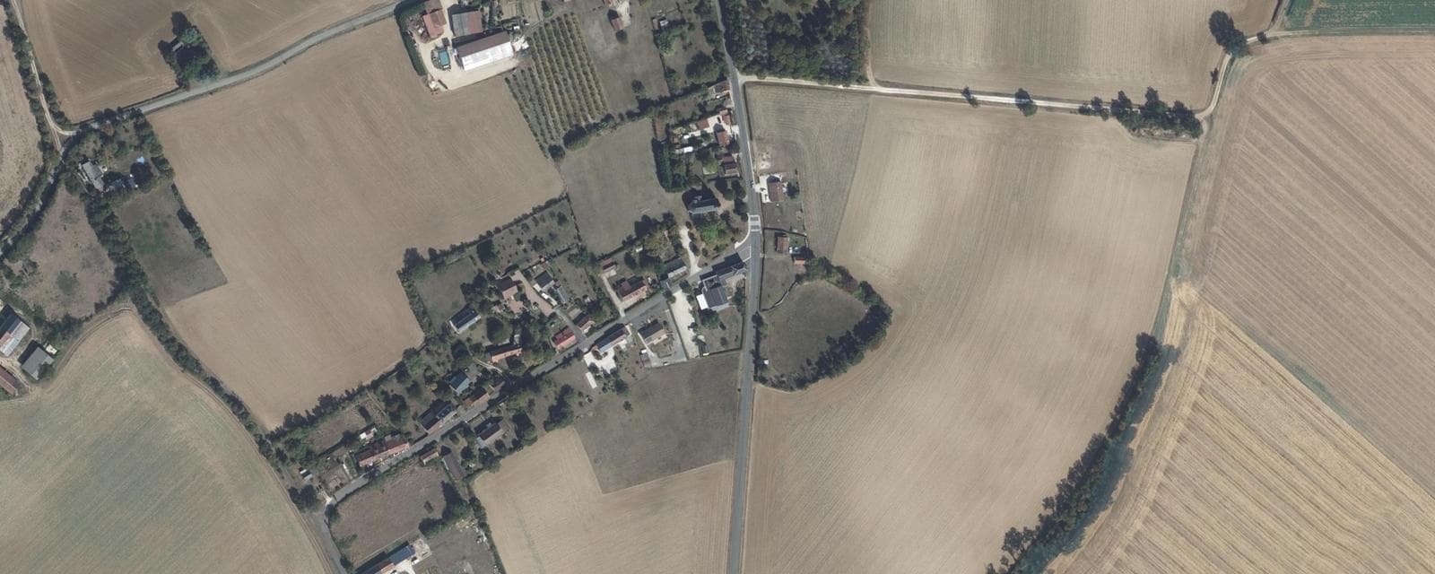 Vue aérienne de Gardefort (Cher)