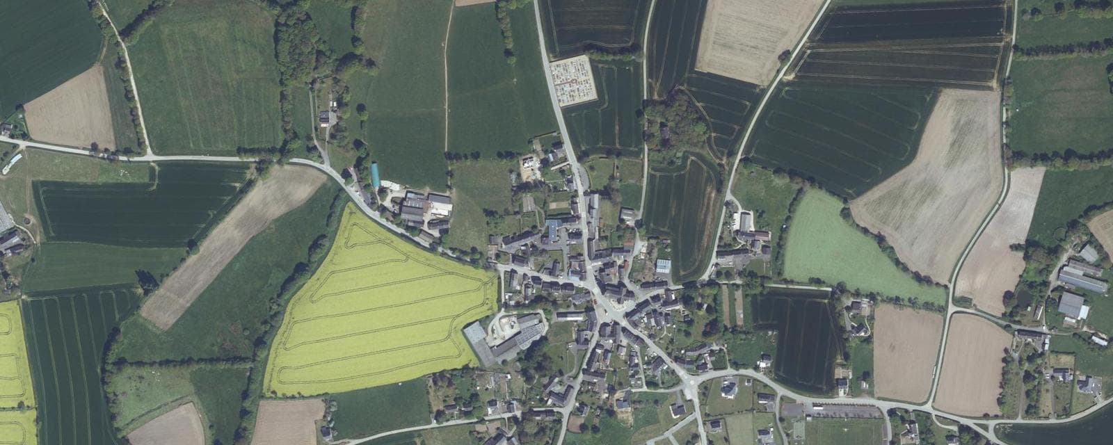 Vue aérienne de Gausson (Côtes-d'Armor)