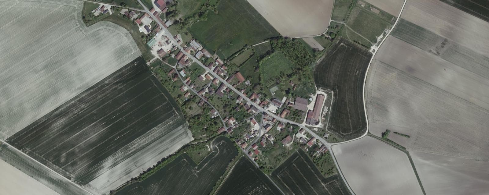 Vue aérienne de Gigny-Bussy (Marne)