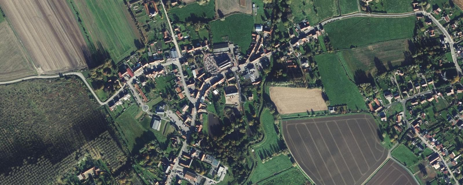 Vue aérienne de Gonnehem (Pas-de-Calais)