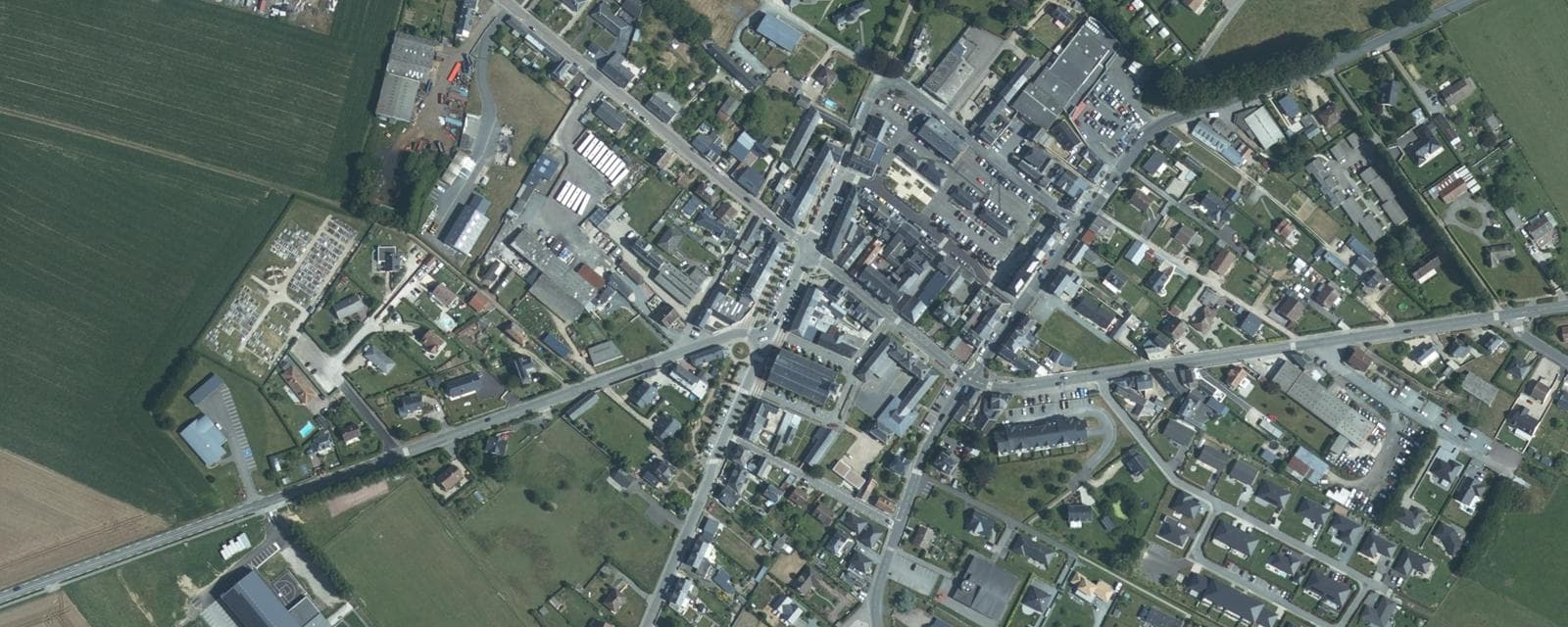 Vue aérienne de Gonneville-la-Mallet (Seine-Maritime)