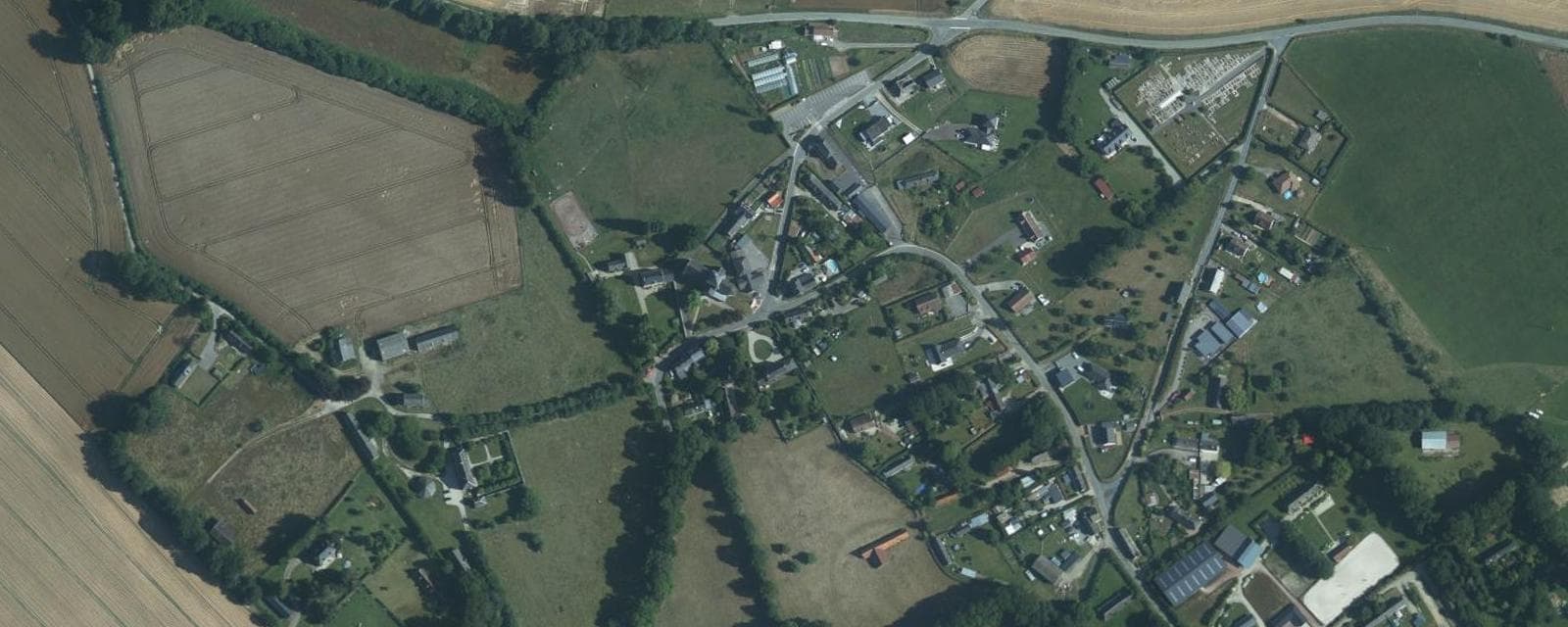 Vue aérienne de Gonneville-sur-Scie (Seine-Maritime)