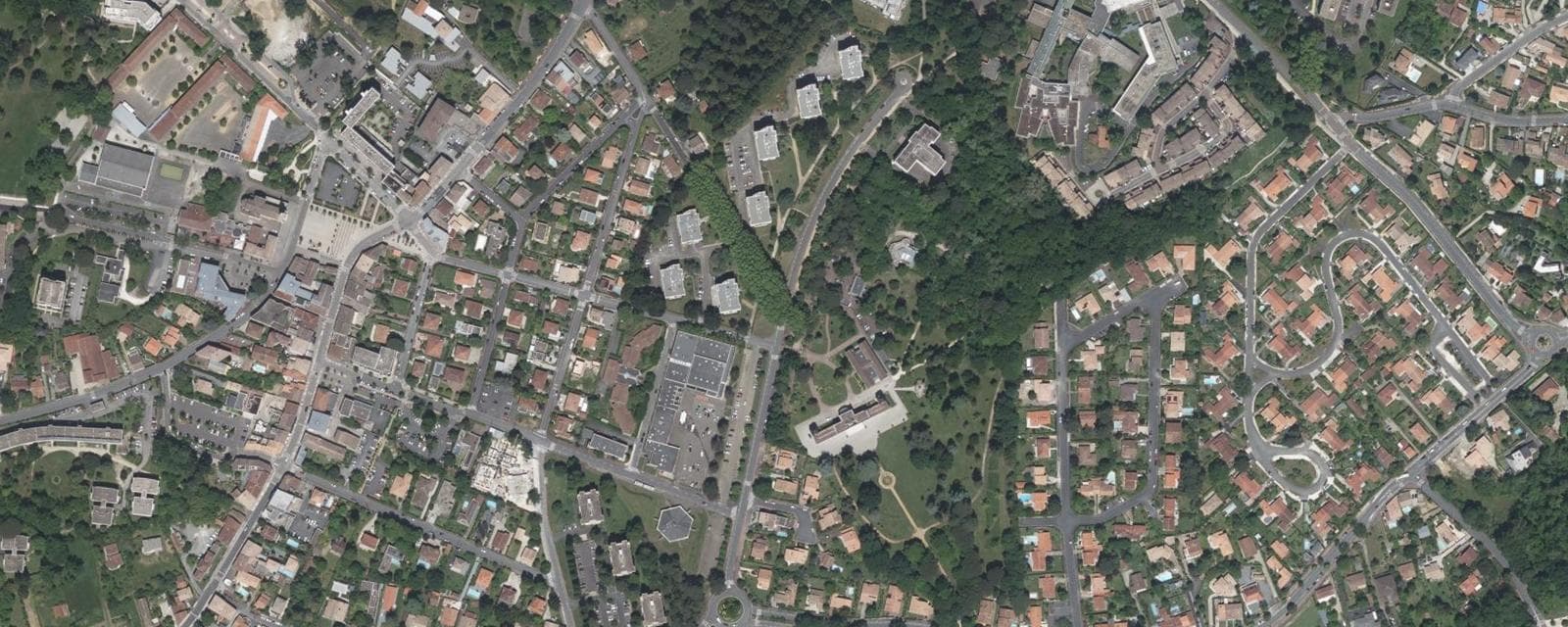 Vue aérienne de Gradignan (Gironde)
