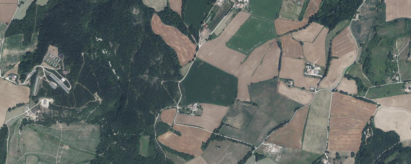 Vue aérienne de Grane (Drôme)