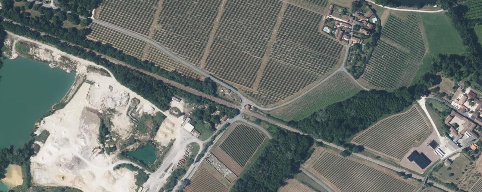 Vue aérienne de Graves-Saint-Amant (Charente)