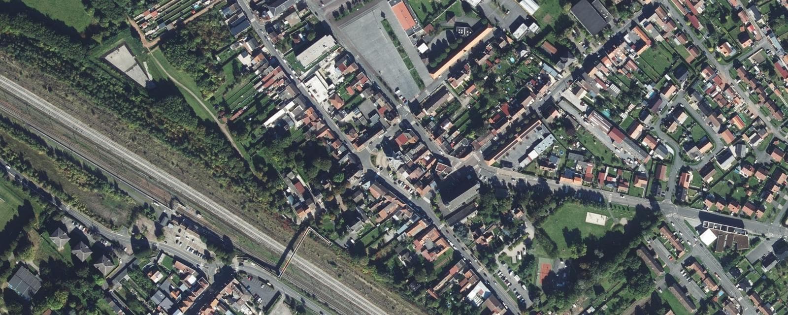 Vue aérienne de Grenay (Pas-de-Calais)