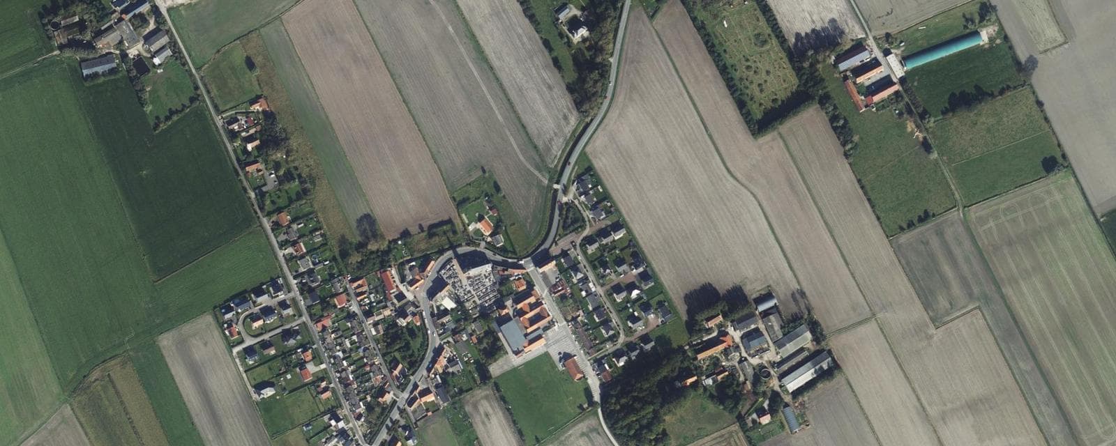 Vue aérienne de Guemps (Pas-de-Calais)
