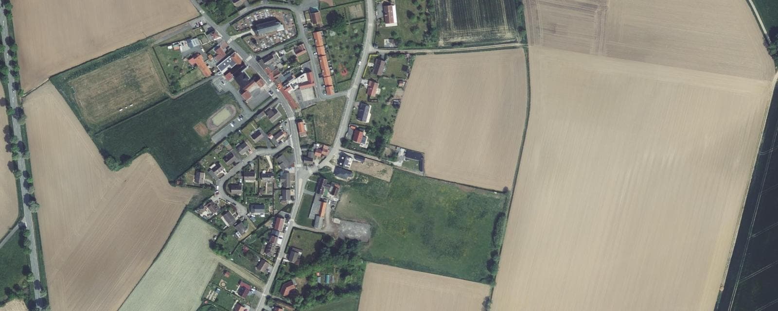 Vue aérienne de Hardifort (Nord)