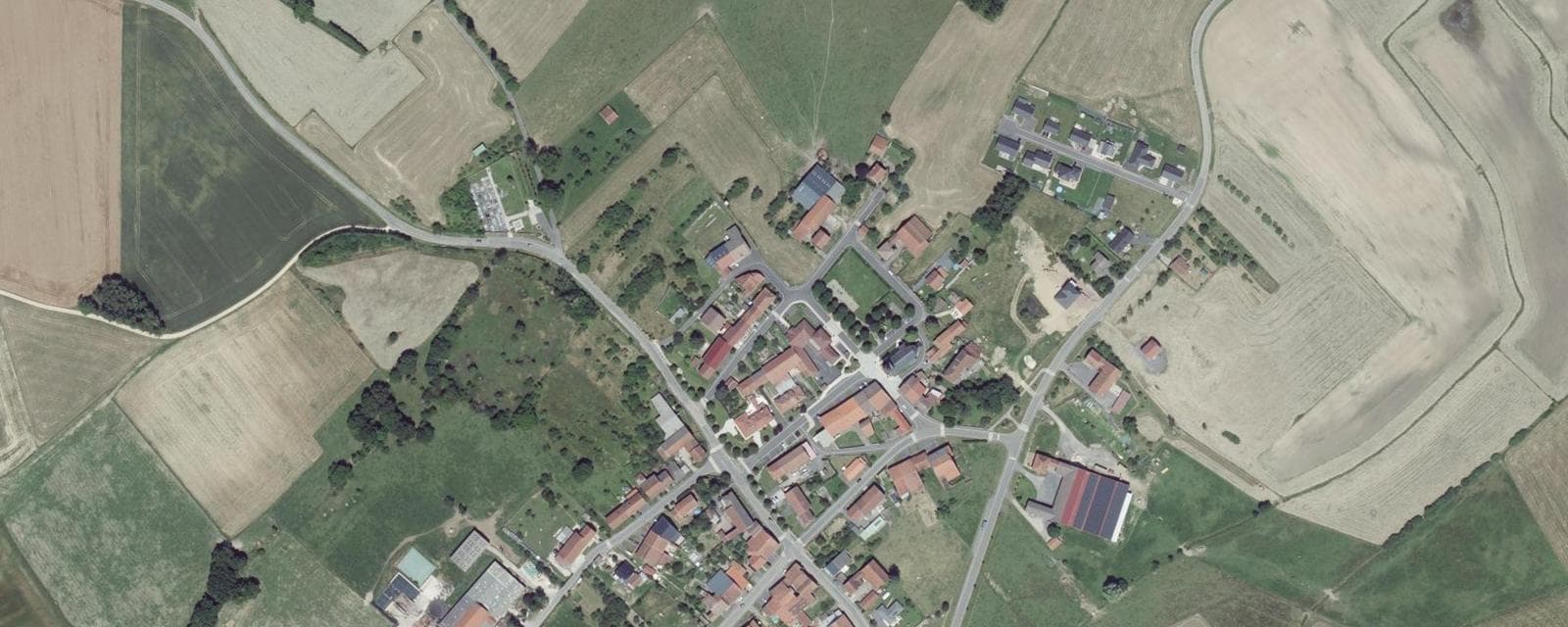 Vue aérienne de Hattigny (Moselle)
