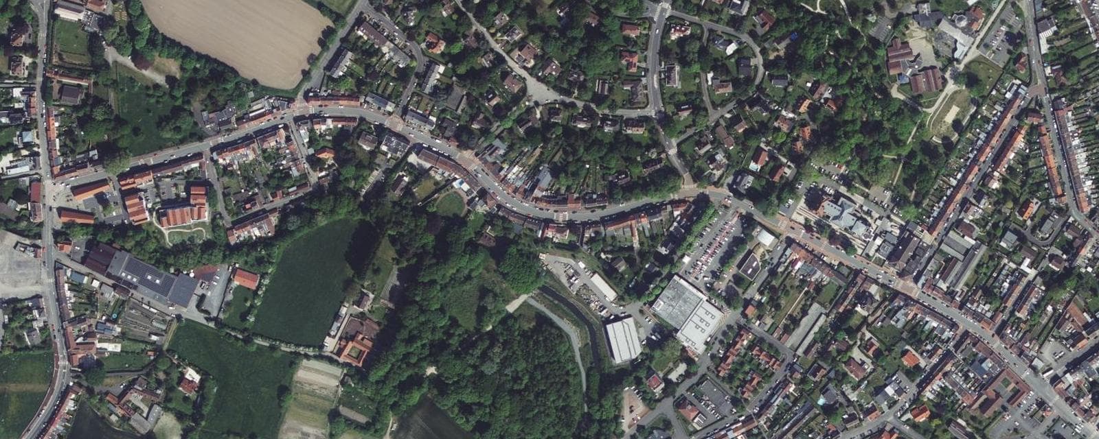 Vue aérienne de Hem (Nord)