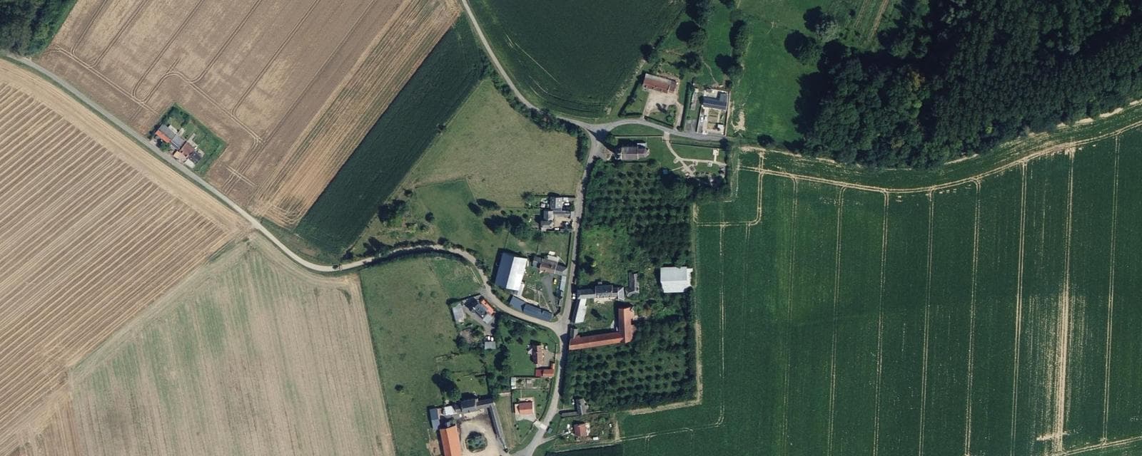 Vue aérienne de Herly (Somme)
