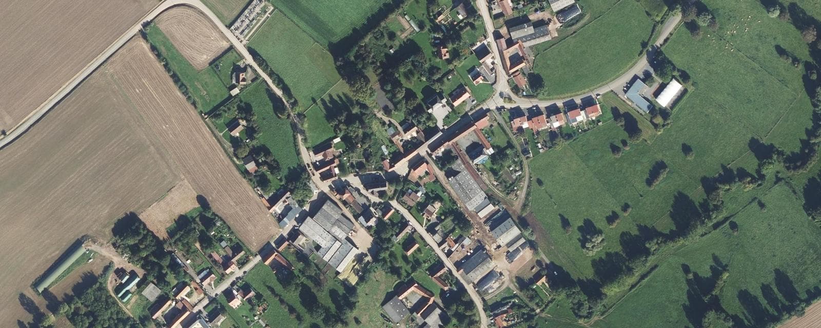 Vue aérienne de Hermin (Pas-de-Calais)