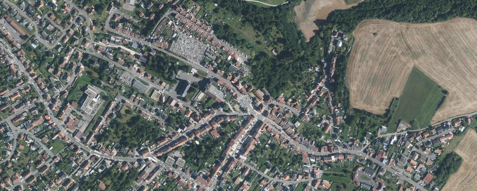 Vue aérienne de Hussigny-Godbrange (Meurthe-et-Moselle)