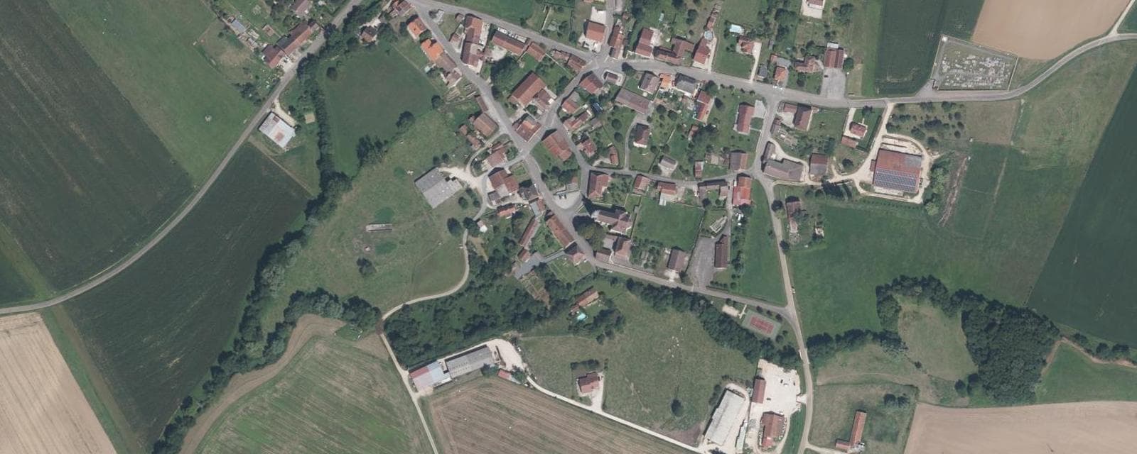 Vue aérienne de Igny (Haute-Saône)