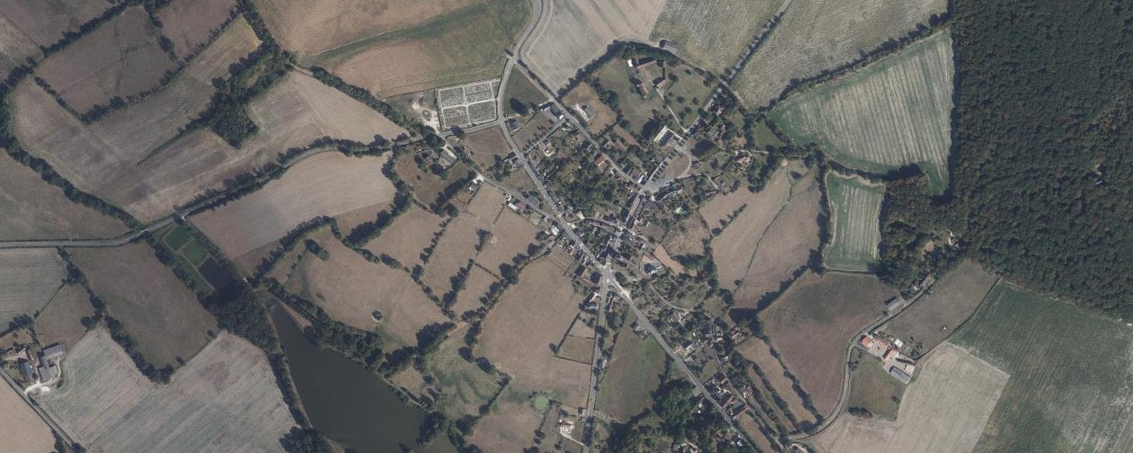 Vue aérienne de Jars (Cher)