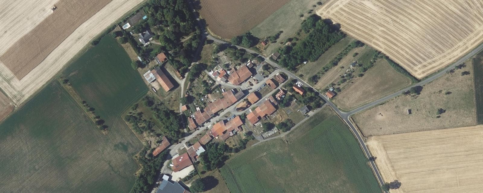 Vue aérienne de Juvrecourt (Meurthe-et-Moselle)
