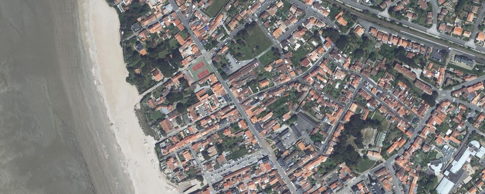 Vue aérienne de La Bernerie-en-Retz (Loire-Atlantique)