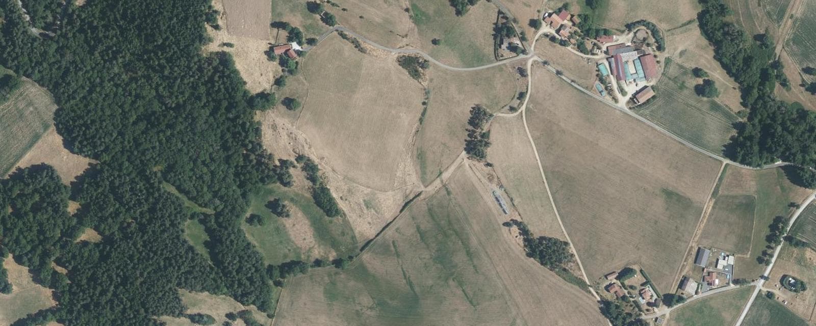 Vue aérienne de La Chapelle-d'Aurec (Haute-Loire)