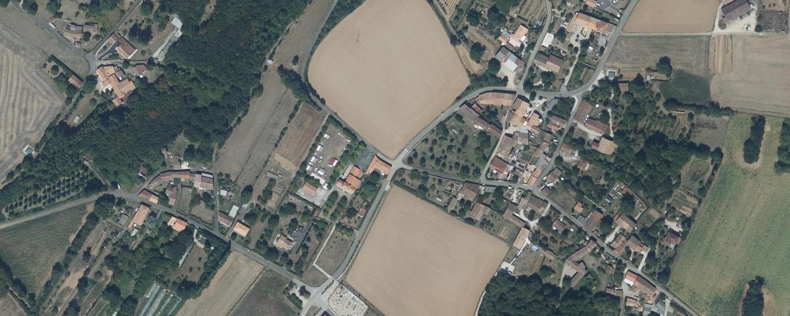 Vue aérienne de La Chèvrerie (Charente)