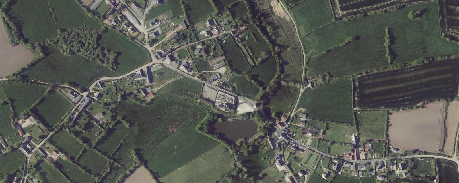 Vue aérienne de La Feuillie (Manche)
