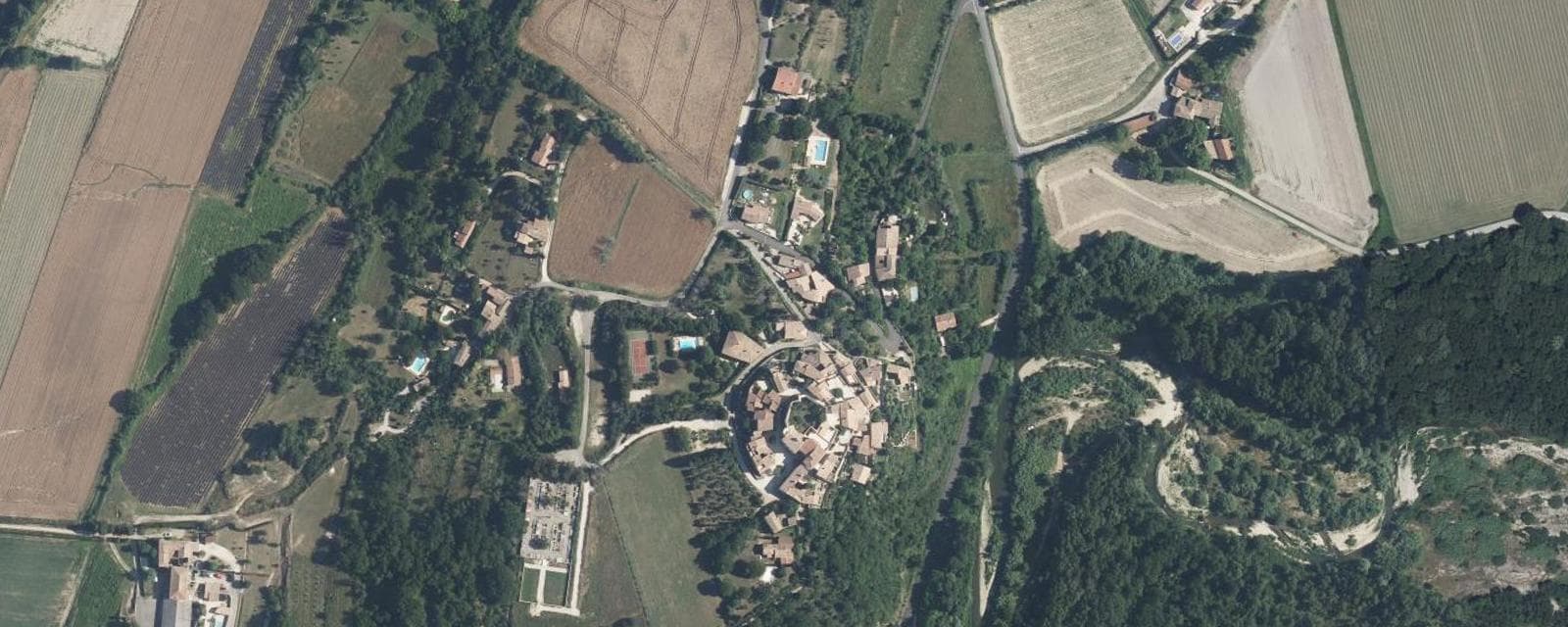 Vue aérienne de La Laupie (Drôme)