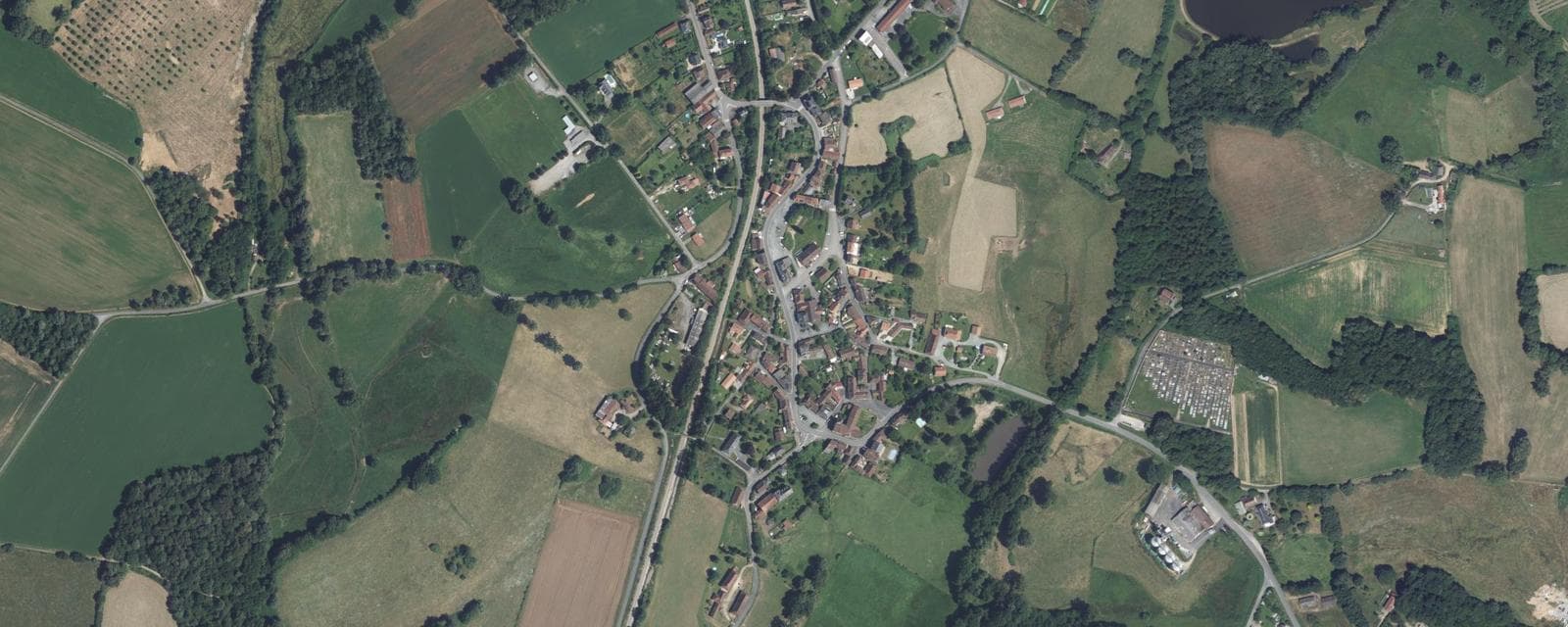 Vue aérienne de La Meyze (Haute-Vienne)