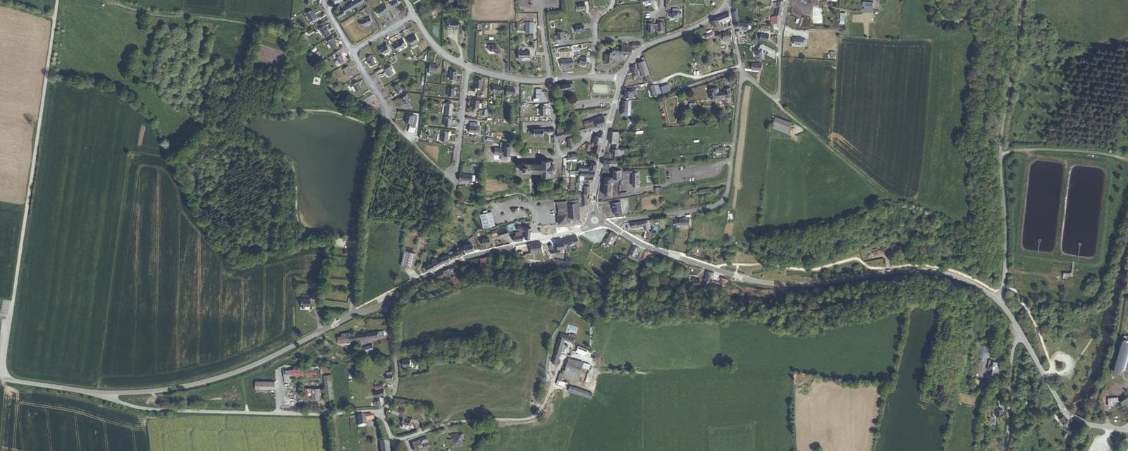 Vue aérienne de La Prénessaye (Côtes-d'Armor)