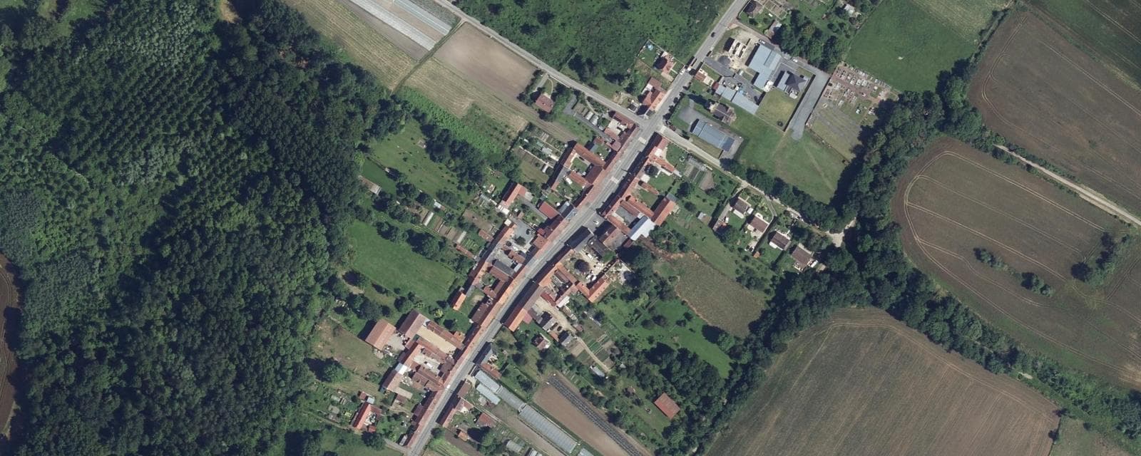 Vue aérienne de Laberlière (Oise)