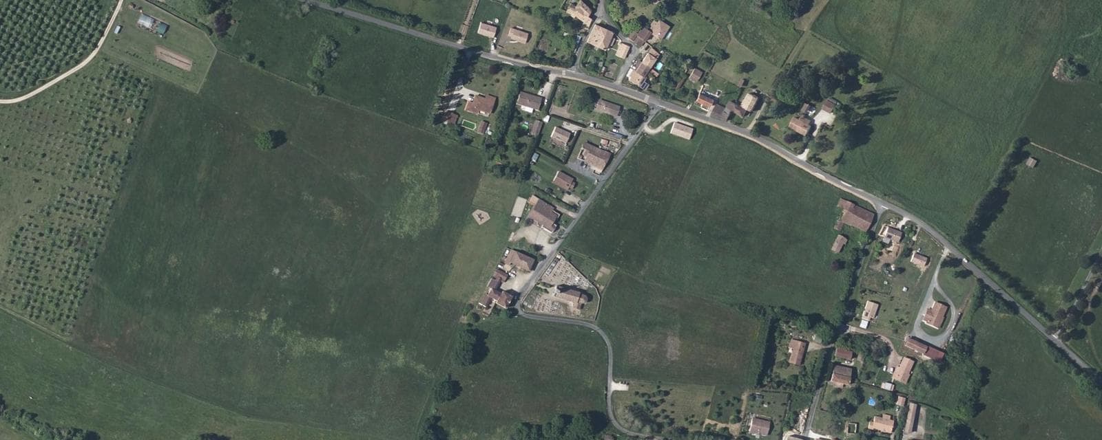 Vue aérienne de Lados (Gironde)