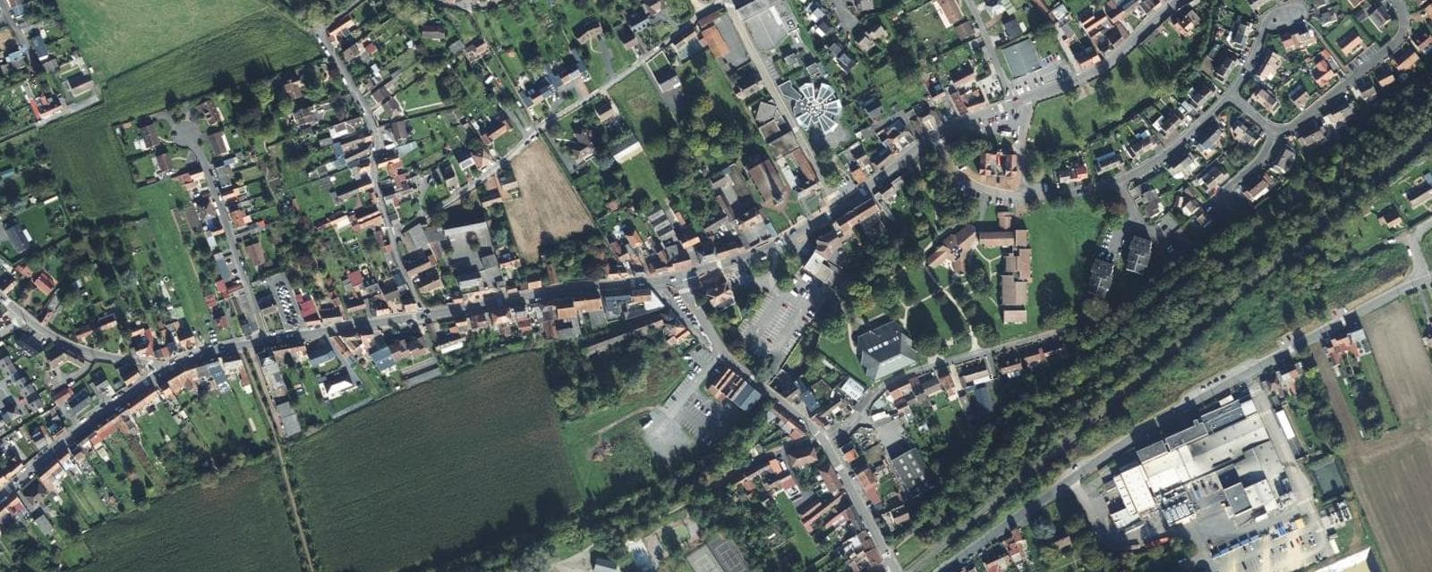 Vue aérienne de Lapugnoy (Pas-de-Calais)